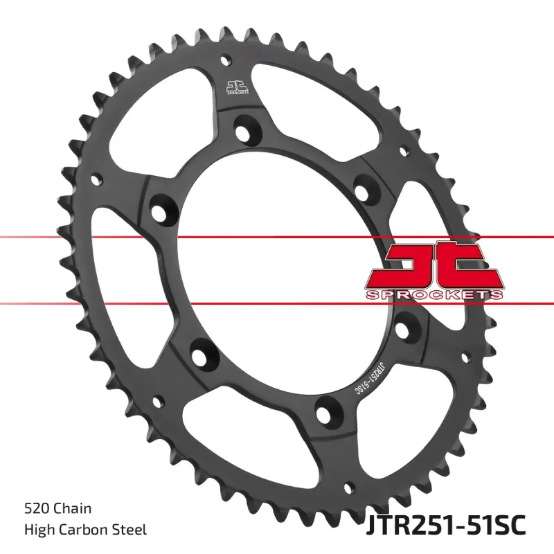 Corona moto JT Sprockets autolimpieza1 dientes JTR251.51SC