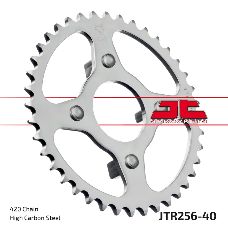 Corona moto JT Sprockets de acero de 40 dientes JTR256.40