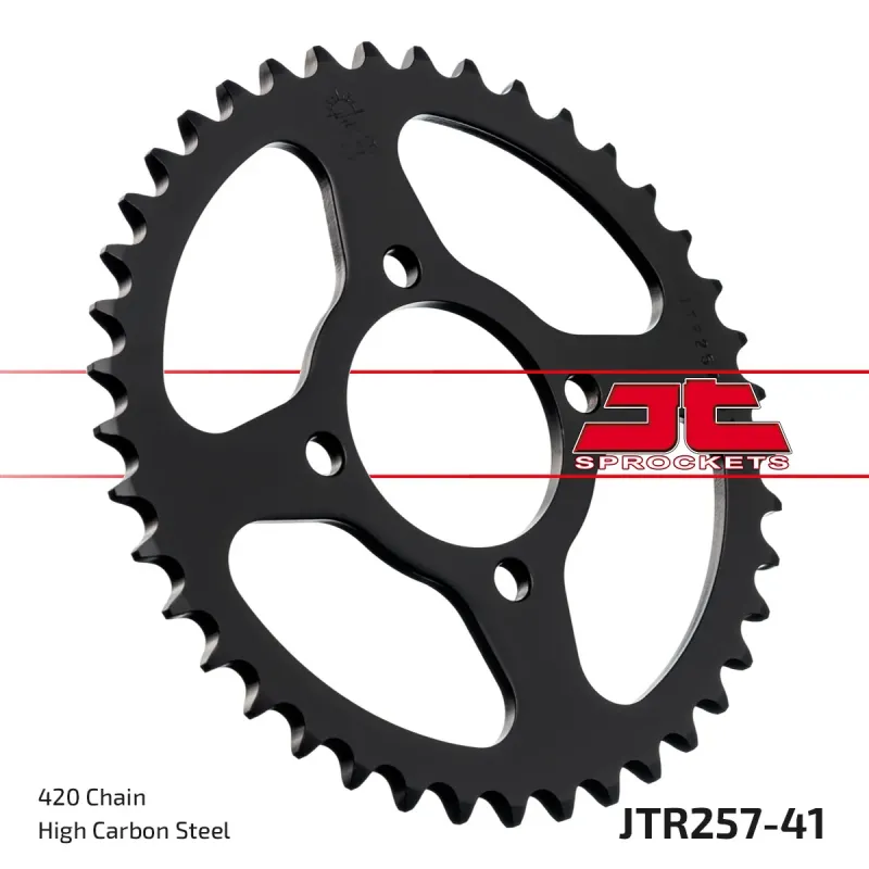 Corona moto JT Sprockets de acero de 41 dientes JTR257.41