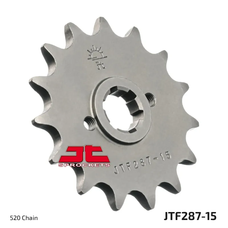 Piñón de moto JT Sprockets acero 15 dientes P.520 JTF287.15