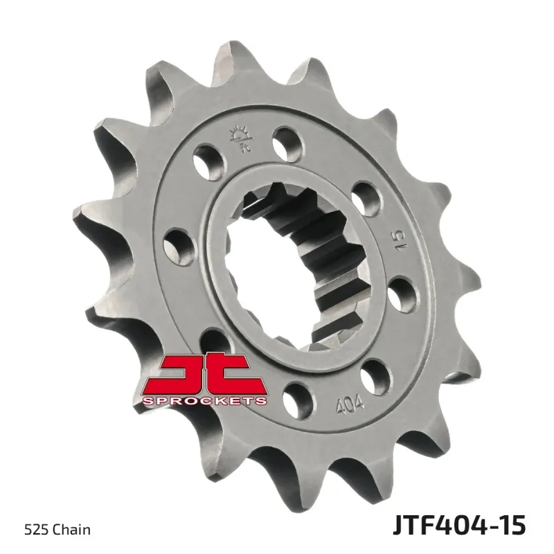 Piñón de moto JT Sprockets acero 15 dientes P.525 JTF404.15