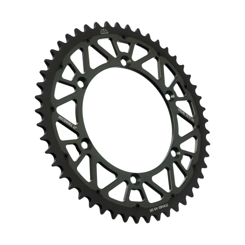 Corona dual moto TwinStar JT Sprockets 49 dientes JTX460.49GR
