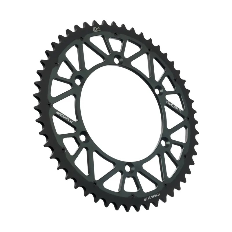 Corona dual moto TwinStar 520 JT Sprockets 51 dientes JTX460.51GR