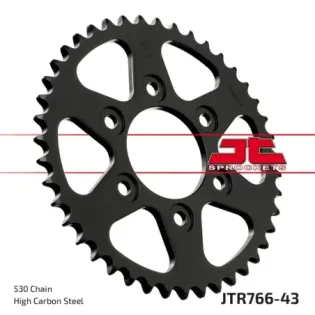 Corona moto JT Sprockets de acero de 43 dientes JTR766.43
