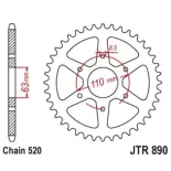 Corona KTM RC 390 44 dientes JT Sprockets JTR890.44ZBK