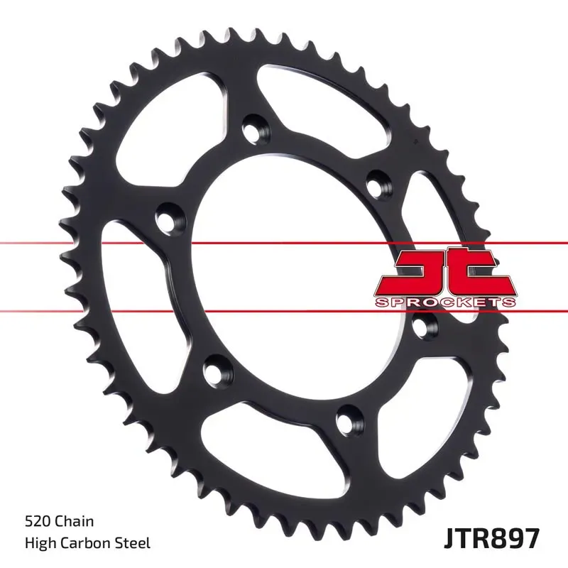 Corona moto JT Sprockets de acero de 45 dientes JTR897.45