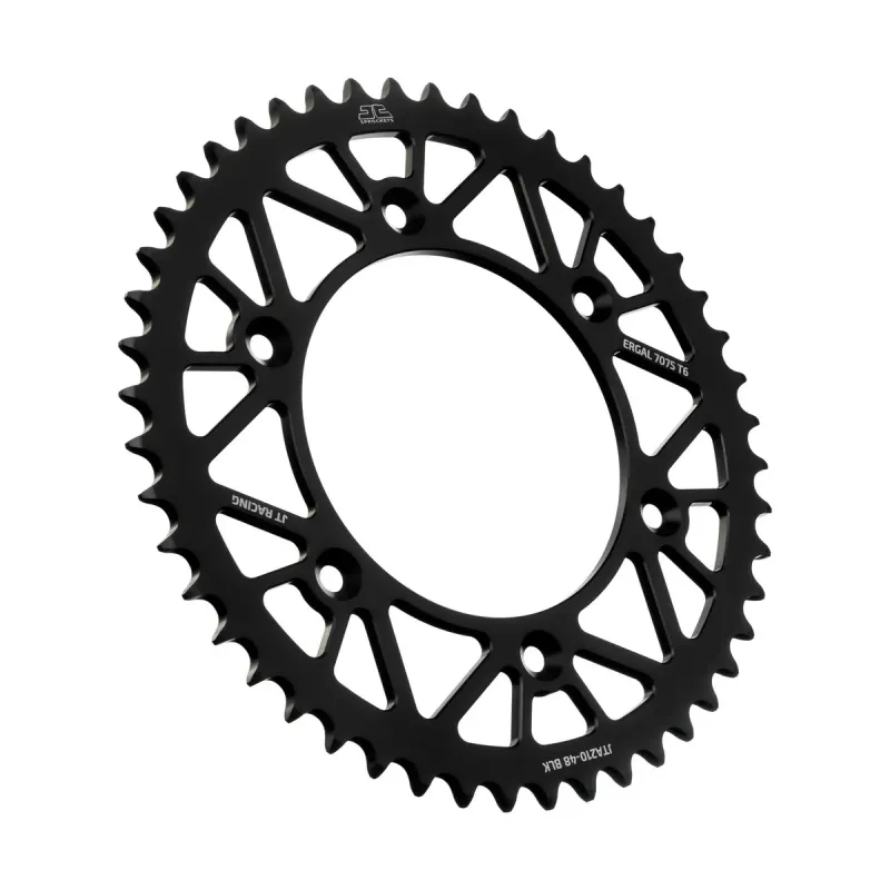 Corona moto JT Sprockets de aluminio de 48 dientes JTA210.48BLK