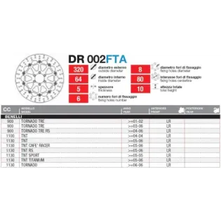 Discos De Freno Delantero Flotante - DR002FTA
