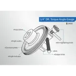 Llave de apriete angular magnética 3/4  King Tony 34660A para moto y coche