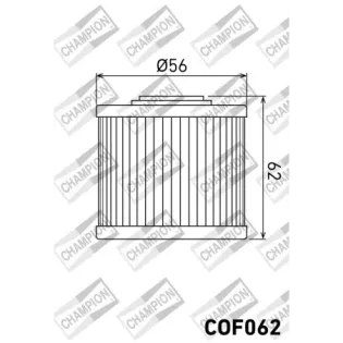 Filtro de aceite moto Champion COF062 compatible BMW R 1300 GS y GS Adventure