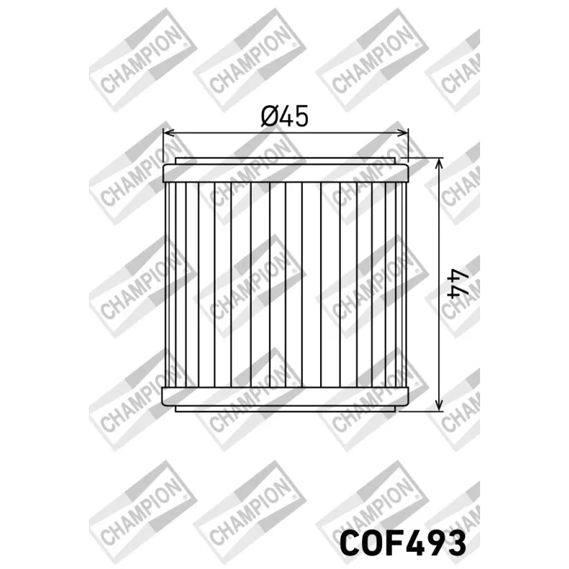 Filtro de aceite moto Champion COF493 compatible Benelli BN 251 y TRK 251