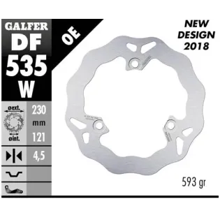 Disco freno moto Galfer Wave fijo 230x4.5mm DF535W