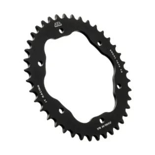 Corona trasera JT Sprockets JTA762.43BLK negra de aluminio 43 dientes