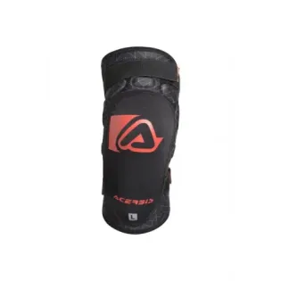 Rodillera Acerbis color negro y rojo 0023455.323