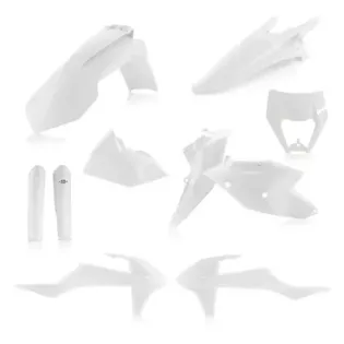 Kit completo de plásticos Acerbis 0022371.030 KTM EXC/EXC-F 2017-2019 blanco