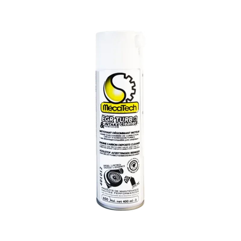 Aditivo MECATECH EGR Turbo & intake cleaner essence et diesel Aérosol 650/400