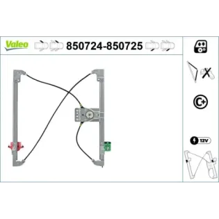VALEO 850725 Elevalunas