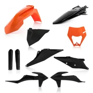 Kit de plásticos completo Acerbis 0024054.313 negro y naranja para KTM EXC y EXC-F 2020-20