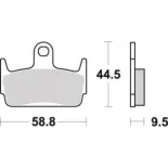 Pastillas de freno moto Brembo genuinas 07016