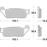 Pastillas de freno moto Brembo sinterizadas 07096XS