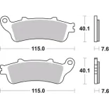 Pastillas de freno moto Brembo orgánicas 07HO44CC
