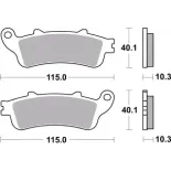 Pastillas de freno moto Brembo sinterizadas 07HO52SP