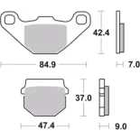 Pastillas de freno moto Brembo sinterizadas 07KA07SD