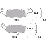 Pastillas de freno moto Brembo genuinas 07KA19SA delantero izquierda