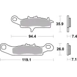 Pastillas de freno moto Brembo sinterizadas 07KA24SD