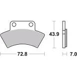 Pastillas de freno moto Brembo sinterizadas 07PO03SD