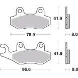 Pastillas de freno moto Brembo orgánicas 07SU12TT