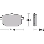 Pastillas de freno moto Brembo genuinas 07YA1809