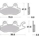 Pastillas de freno moto Brembo sinterizadas 07YA22SD