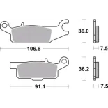 Pastillas de freno moto Brembo sinterizadas 07YA49SD
