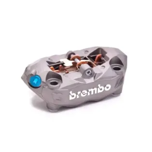 Pinza freno delantera izquierda radial 100mm Brembo M432B titanio – 20B69074