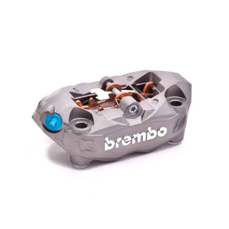 Pinza freno delantera izquierda radial 100mm Brembo M432B titanio – 20B69074