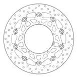 Disco de freno moto Brembo fijo Serie Oro 78B40871