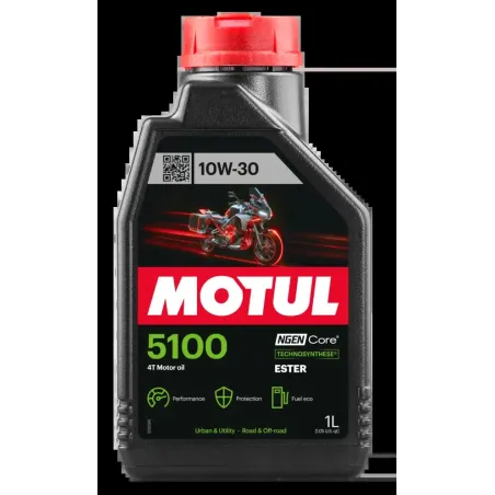 Aceite MOTUL 5100 10W30 4T 1L   104062
