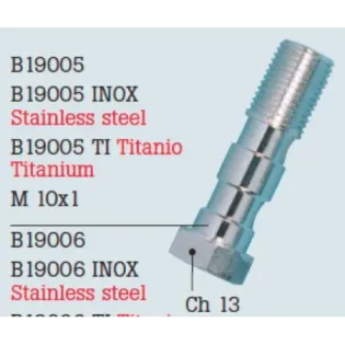 Tornillo doble 10X1.25 zincado FrenTubo B19006