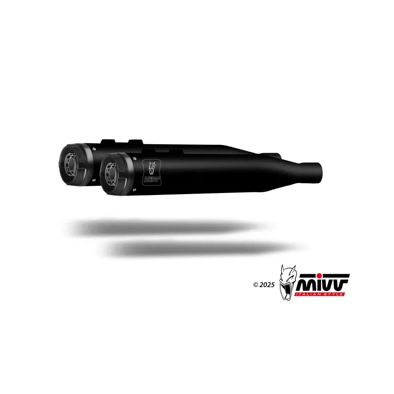 Silenciosos MIVV HR-1 Negro Harley Davidson Road Glide / King / Street 2017-26