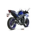 Escape completo MIVV 2x1 MK3 carbono Yamaha YZF R25 2015-24 / MT-03 2016-24 / R3 2015-24