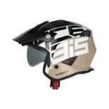 Casco Acerbis Jet Aria Graphic Sport 22-06 Negro Marrón