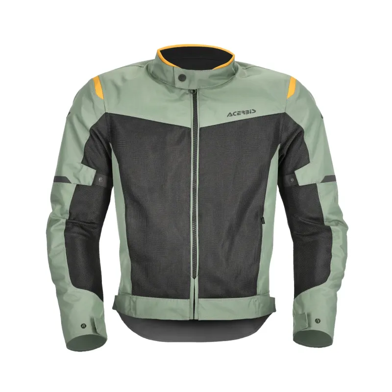 chaqueta acerbis ce ramsey vented 2 0 color verde y amarillo 0026149 374