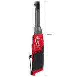 Llave de carraca Milwaukee alta velocidad de cuello largo M12 FUEL ¼ FHIR14LR - 4933480790
