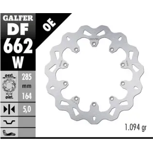 Disco freno Galfer DF662W Wave 285x5 mm BMW K75/K100 y R100 (delantero o trasero según mod