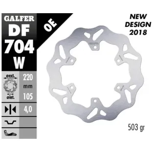 Disco freno moto Galfer Wave fijo 220x4mm DF704W Delantero / trasero 