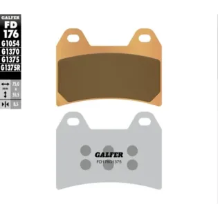 Pastillas de freno delanteras Galfer FD176G1375 Sinter Sport sinterizadas
