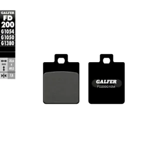 Pastillas de freno moto Galfer semi metal FD200G10