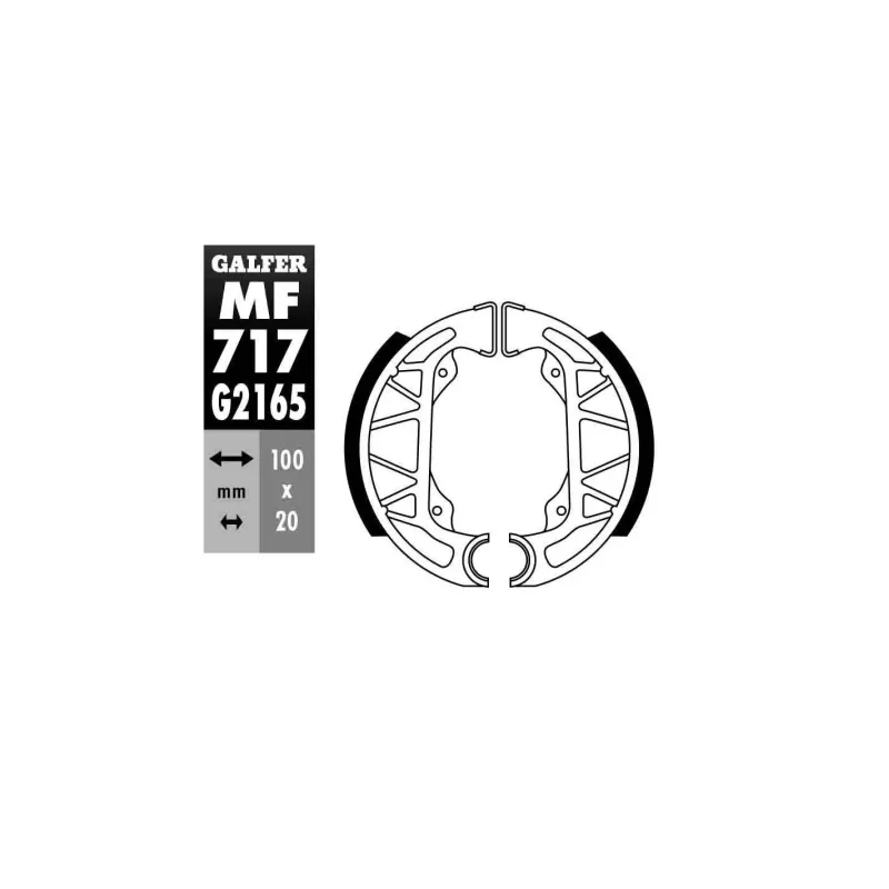 ZAPATAS GALFER GZ 717- TYPHOON 96-- MF717G2165