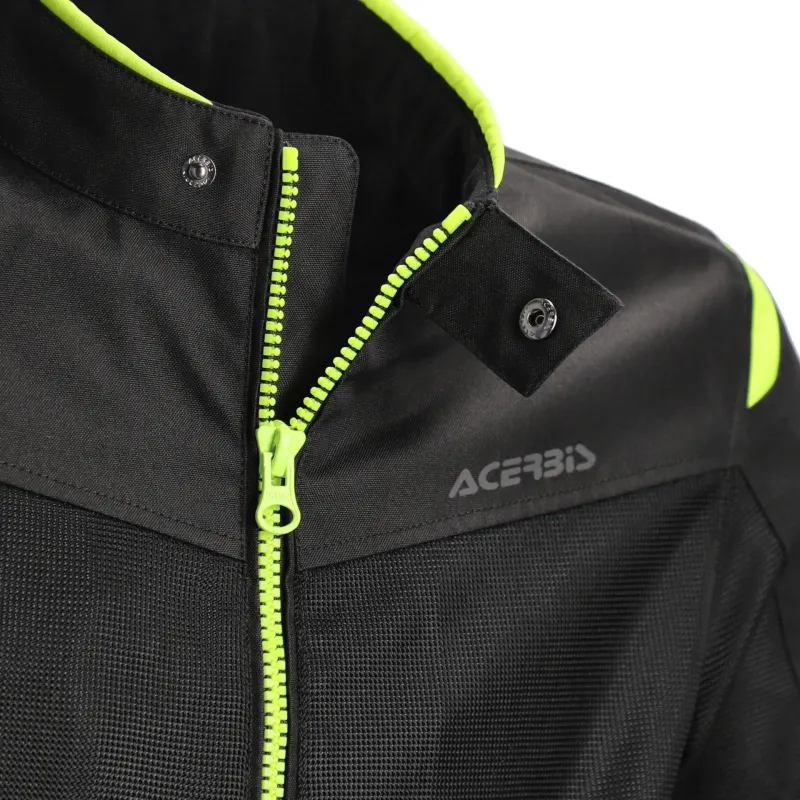 chaqueta acerbis ce ramsey vented 2 0 color gris y amarillo 0026149 318